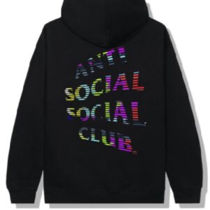 Anti Social Social Club Fuzzy Connection Hoodie – Black