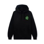 Anti Social Social Club Hoodie Green Precious Petals – Black - Image 2