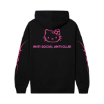 ASSC X Hello Kitty Love Hoodie BACK BLACK