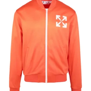 ASSC Zip Up Jacket Orange Front