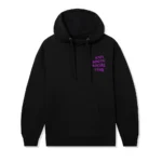 ASSC MIND GAMES HOODIE Black front purple assc