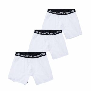 ASSC Jacquard Logo Boxer Briefs 3-Pack White