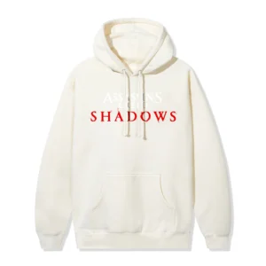 ASSC x Assassin’s Creed Shadows Hoodie front – Bone