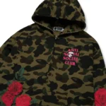 BAPE X ASSC FULL ZIP HOODIE M - Green - Image 3