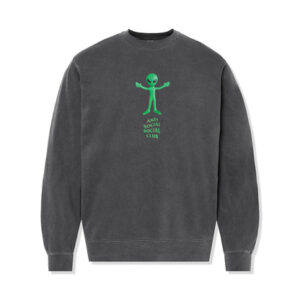 ASSC Alien Crewneck Pigment black front