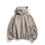 ASSC Tan polar fleece hoodie FRONT