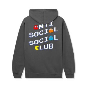 ASSC x PAC-MAN Pixel Hoodie charcoal back