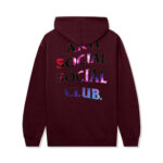 assc scream hoodie Maroon back