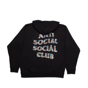 ANTI PILL HOODIE - BLACK Back