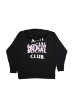 ANTI PINK BOX LOGO HOODIE - BLACK BACK