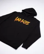 SADBOYZ ANTI WAX HOODIE - BLACK - Image 4