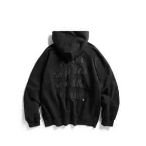 ASSC Black Applique Hoodie BACK