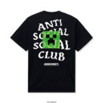 ASSC x Minecraft Creeper Head Logo Tee Black Back