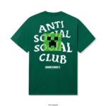 ASSC x Minecraft Creeper Head Logo Tee Green Back