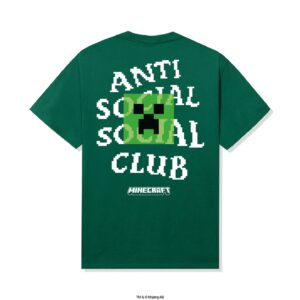 ASSC x Minecraft Creeper Head Logo Tee Green Back
