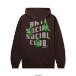 ASSC x Minecraft Creeper Logo Hoodie Brown Back