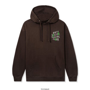 ASSC x Minecraft Creeper Logo Hoodie Brown Front