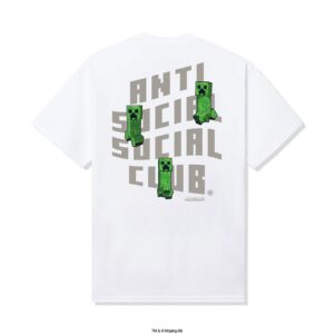 ASSC x Minecraft Creeper Logo Tee White Back