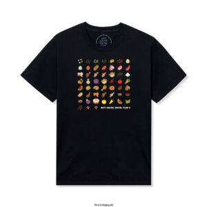 ASSC x Minecraft Food Tee Black Front