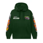 ASSC x Nascar Daytona Hoodie Dark Green front