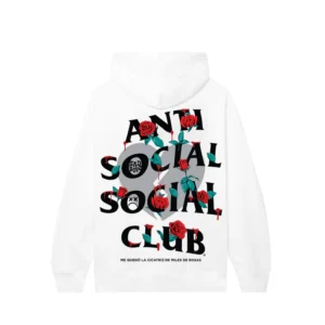 Sadboyz x ASSC Thorns White Hoodie back
