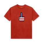ASSC Deuces Tee Fiery Red front