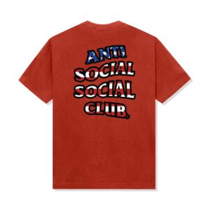 ASSC Deuces Tee Fiery Red back