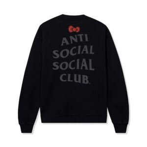 ASSC x Hello Kitty HK & Friends Bow Crewneck Black front