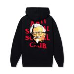 ASSC x KFC Colonel Hoodie Black Back