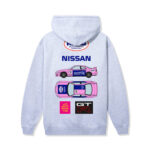 ASSC x Nissan LM Hoodie Ath Heather Back