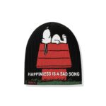 ASSC x Peanuts Happiness Is A Sad Song No Fold Beanie Black Back