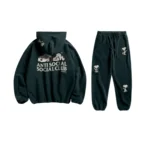 ASSC x Peanuts Feeling Funny Polar Fleece Sweats Full Set Green Back