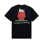 ASSC x Peanuts Happiness Is A Sad Song Tee Black back