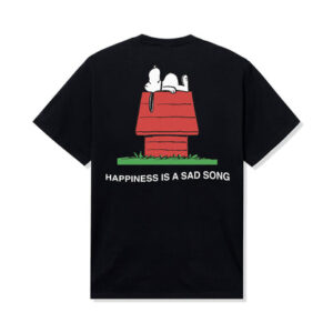 ASSC x Peanuts Happiness Is A Sad Song Tee Black back