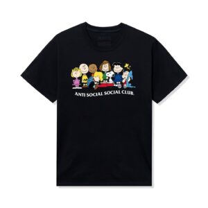 ASSC x Peanuts Peanuts Gang Tee Black Front