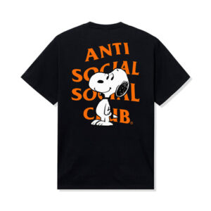ASSC x Peanuts Snoopy Logo Tee Black Back