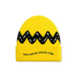ASSC x Peanuts Zig Zag Fold Beanie Yellow Back