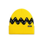 ASSC x Peanuts Zig Zag Fold Beanie Yellow Front